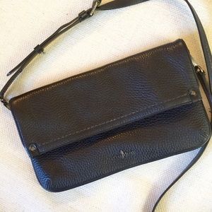 Cole Haan black leather crossbody bag