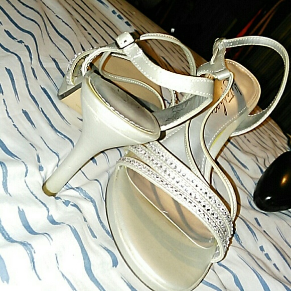 Metaphor silver formal heels