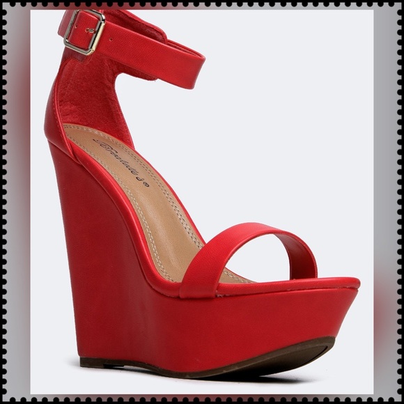 Shoes - Platform Wedge Sandals.