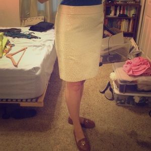 Ann Taylor winter white skirt WITH POCKETS