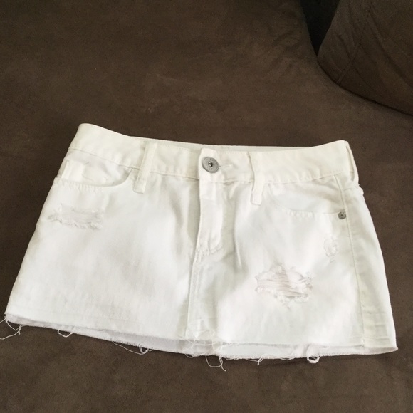 Denim mini skirt