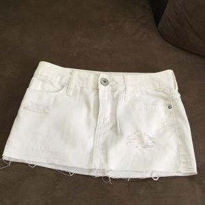 Denim mini skirt