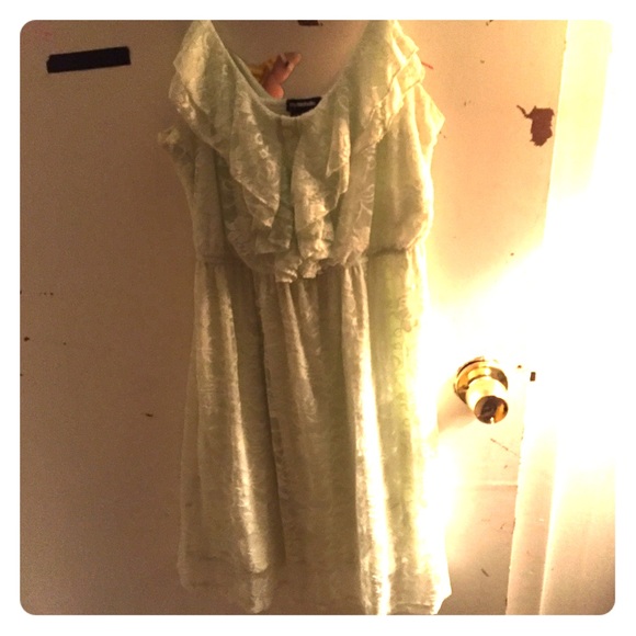 Mint green dress