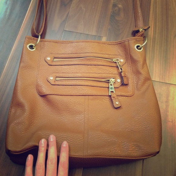 Light brown purse/ satchel/ cross body