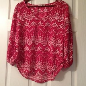 SOLD- Red long sleeve shirt
