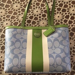 Coach coated cotton mini bag