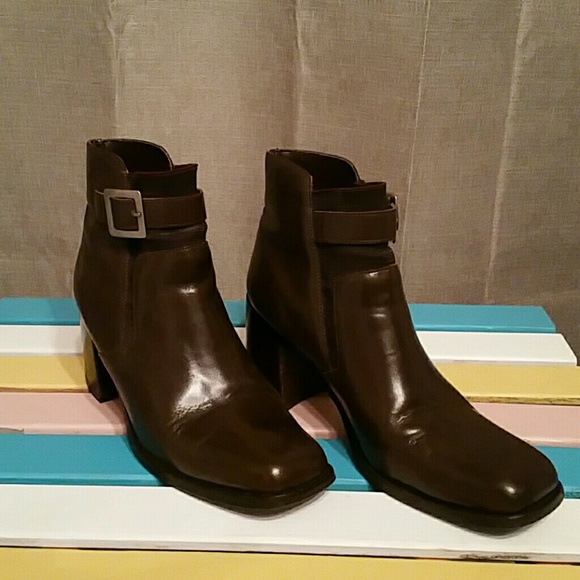 Leather Boots, Brown by Pazzo