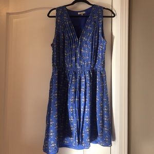 Blue Madewell floral dress