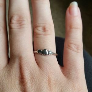 James Avery heart and flower ring