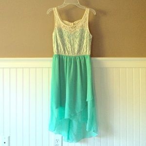 Aqua Lace Dress Size Small