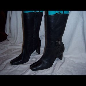 Super Soft Black Leather Boots