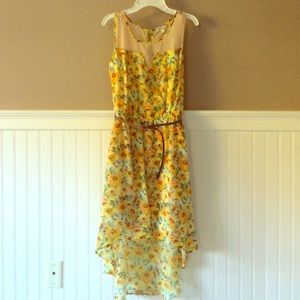 Floral Spring Hi-Lo Dress Size Small