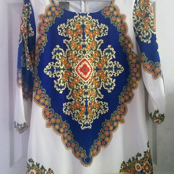 Colorful tunic dress by Moon Collection