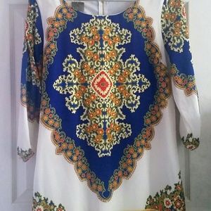 Colorful tunic dress by Moon Collection