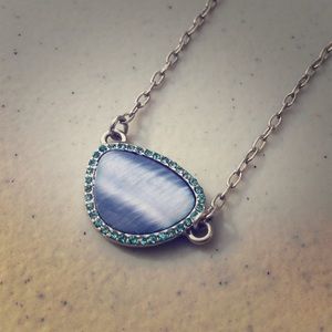 Lia Sophia Blue Stone Necklace