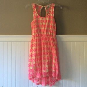 Pink & Ivory Flower Dress Size Small