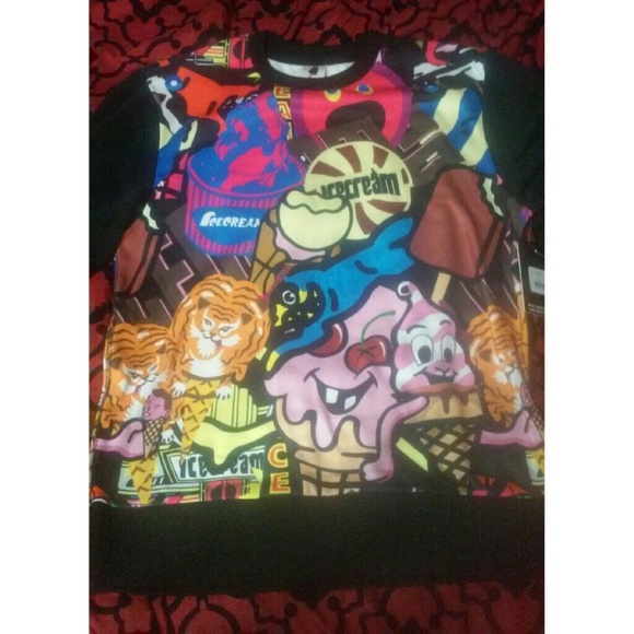 BBC ice cream colorful sweater size medium