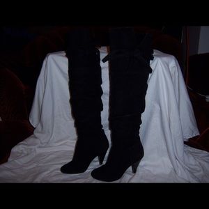 OTK Black Suede Boots