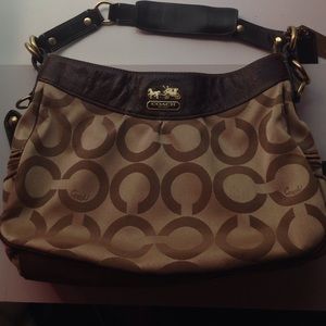 Brown coach purse 👝🎀🌸🌷👛👜