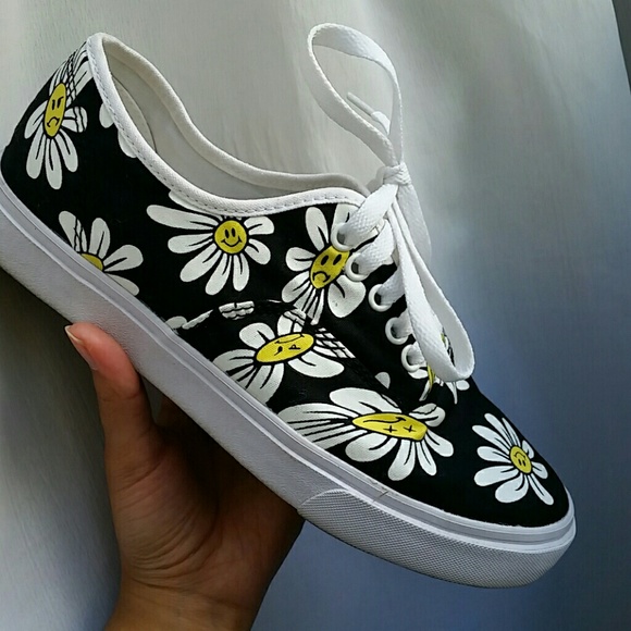 UNIF Shoes - NWOT | BAD ACID | TRIPPED OUT DAISY SLIPS.