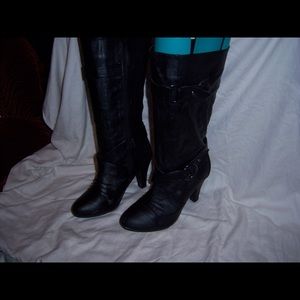 SOLD to friend  Yoki High Heel Mid Calf Boots