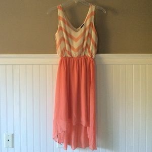 Peach Hi-Lo Dress Size Small