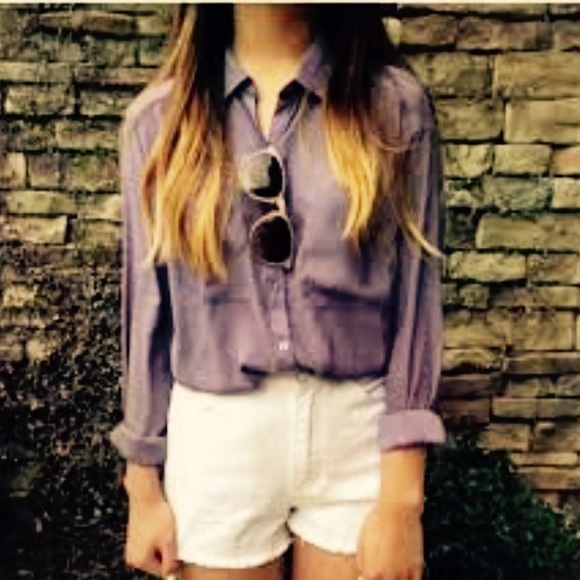 Lavender Chiffon Top