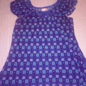 Royal Blue printed tank/halter