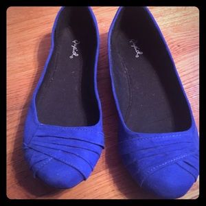 Royal blue flats