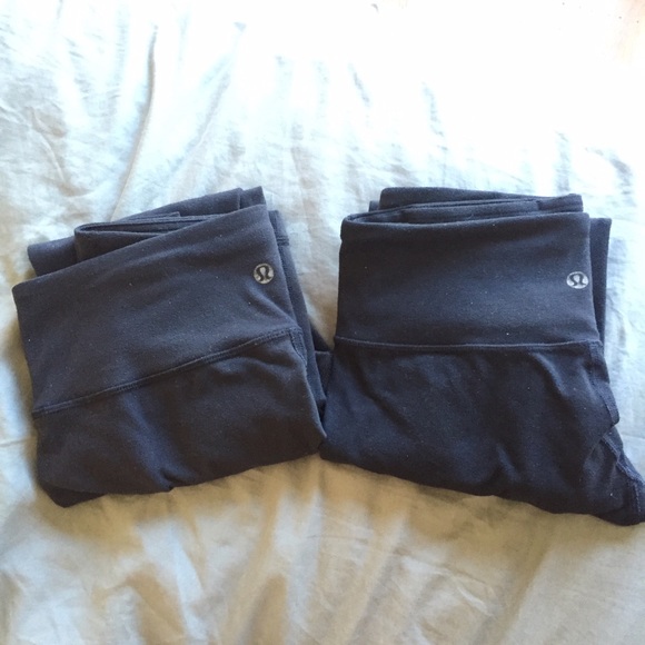 lululemon athletica Pants - Two Lulu wunderunder black crops