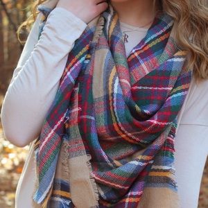 Tartan Plaid Blanket Scarf