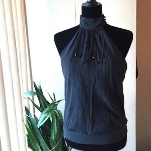 Black Sleeveless Bebe Blouse