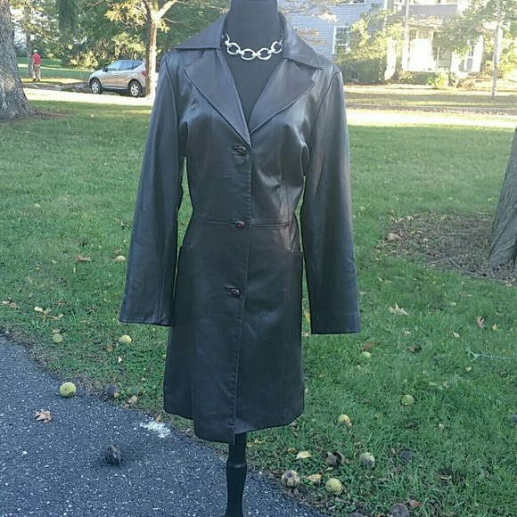 Kenneth Cole Reaction Jackets & Blazers - Kenneth Cole reaction brown leather coat.