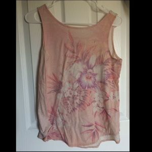 Pink floral AE tank top