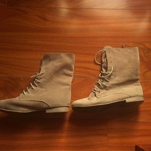 Tan booties
