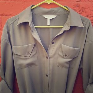 BCBG button up shirt dress