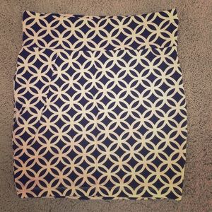 Patterned Mini Skirt