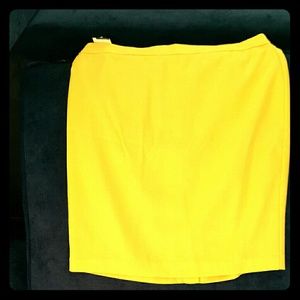 Linen and satin lined skirt