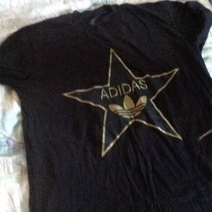 Black gold adidas shirt