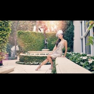 Sequined Adrianna Papell evening dress