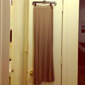 Tan Maxi Skirt