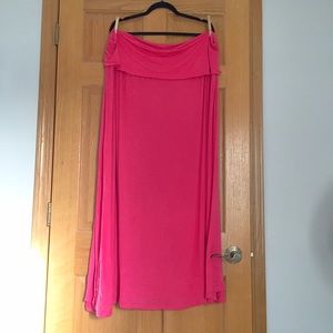 SWAK Design Pink Maxi Skirt Plus Size