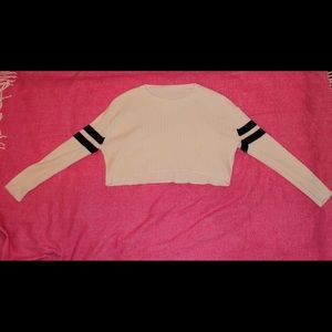 Brandy Melville - cream cropped sweater