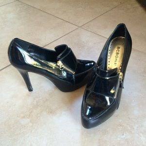 BCBGirls black platform bootie/heels