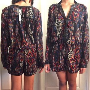 Casual Long Sleeve Romper