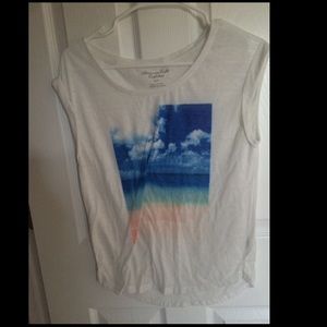 American Eagle beach scene t/ tank