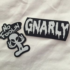 Gnarly and No Foolin Sticker