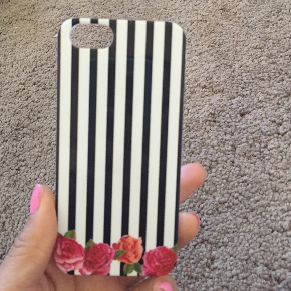 Pacsun iPhone 5 floral and stripes case