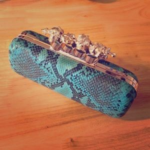 Embellished Knuckle Clutch