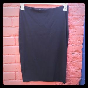 Black pencil skirt